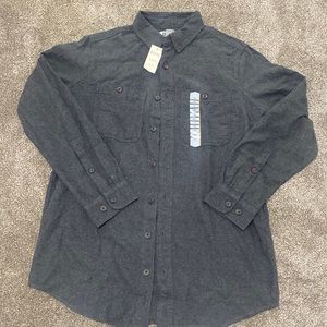 Duluth trading Free swinging grey flannels button up